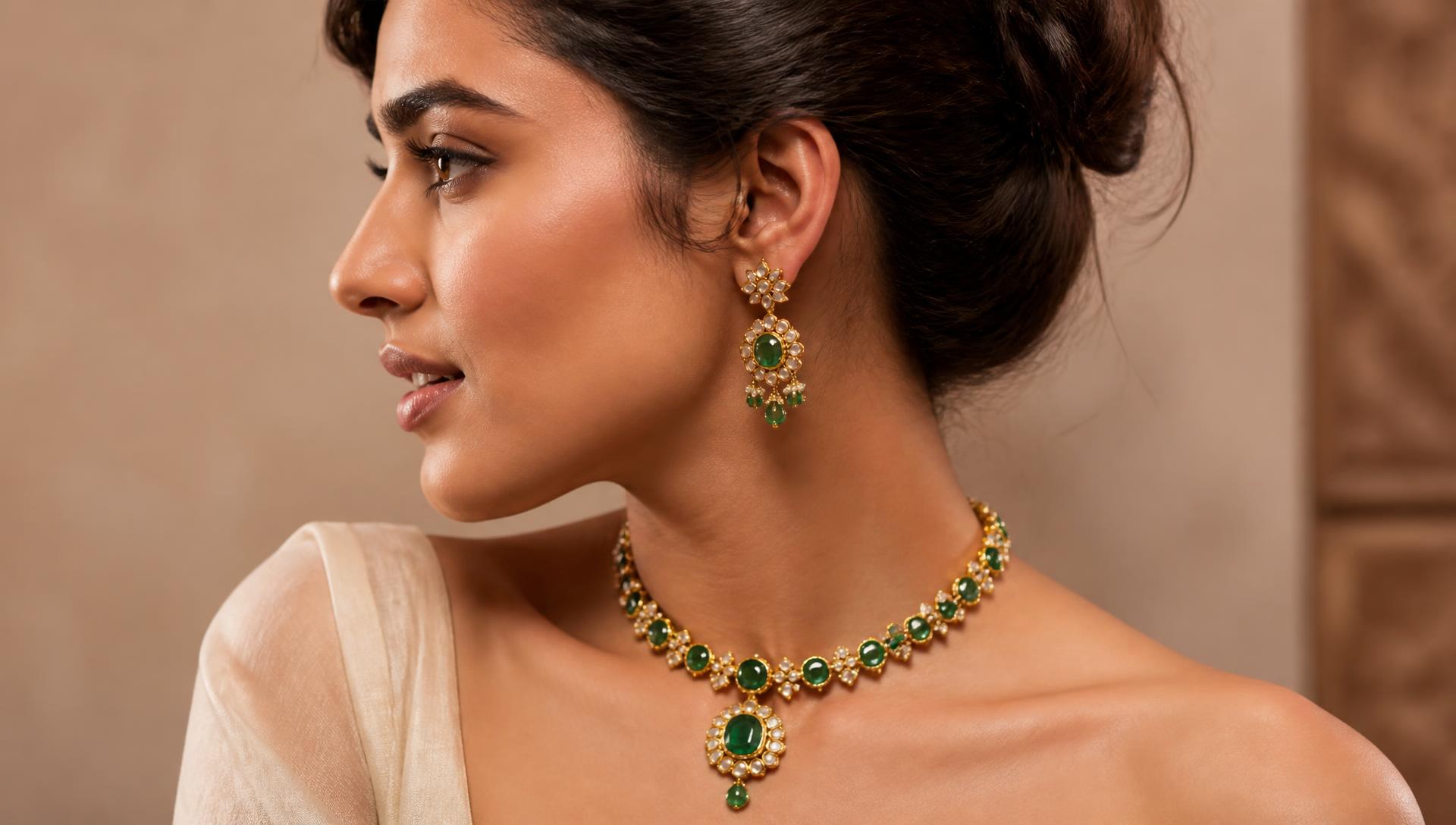Emerald jewellery